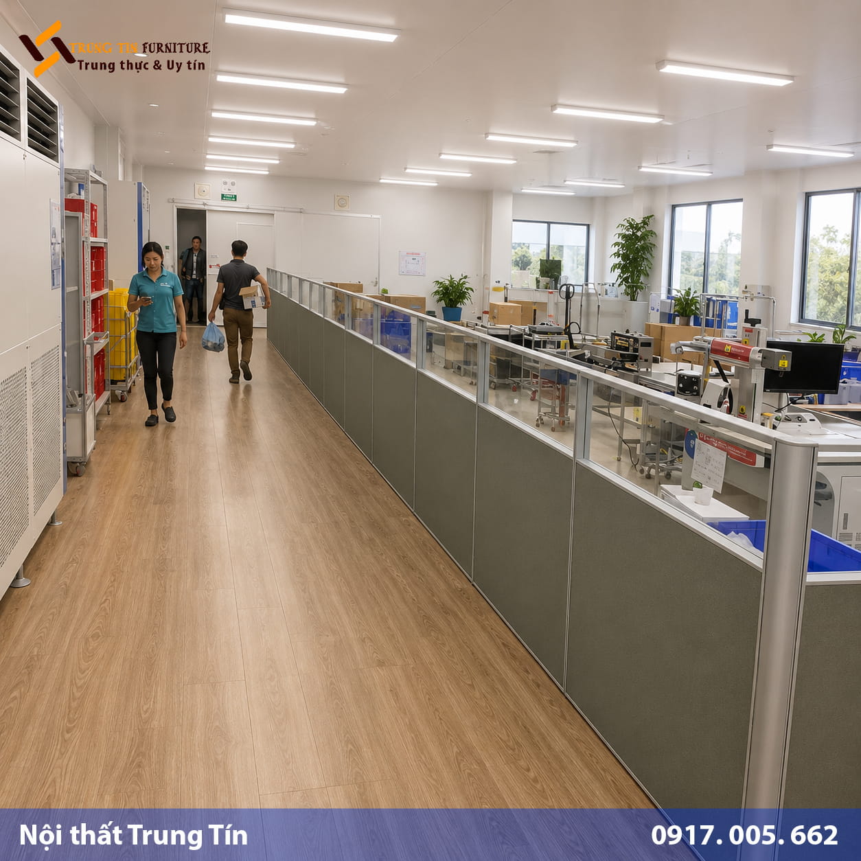 Vách nhôm kính kết hợp gỗ MDF VACH-004 Vách nhôm kính kết hợp gỗ MDF VACH-004