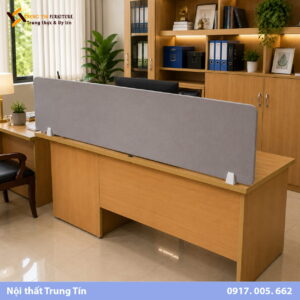 Vách ngăn bàn làm việc bằng gỗ VACH-006