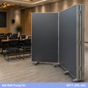 Vách ngăn di động khung nhôm VACH-007