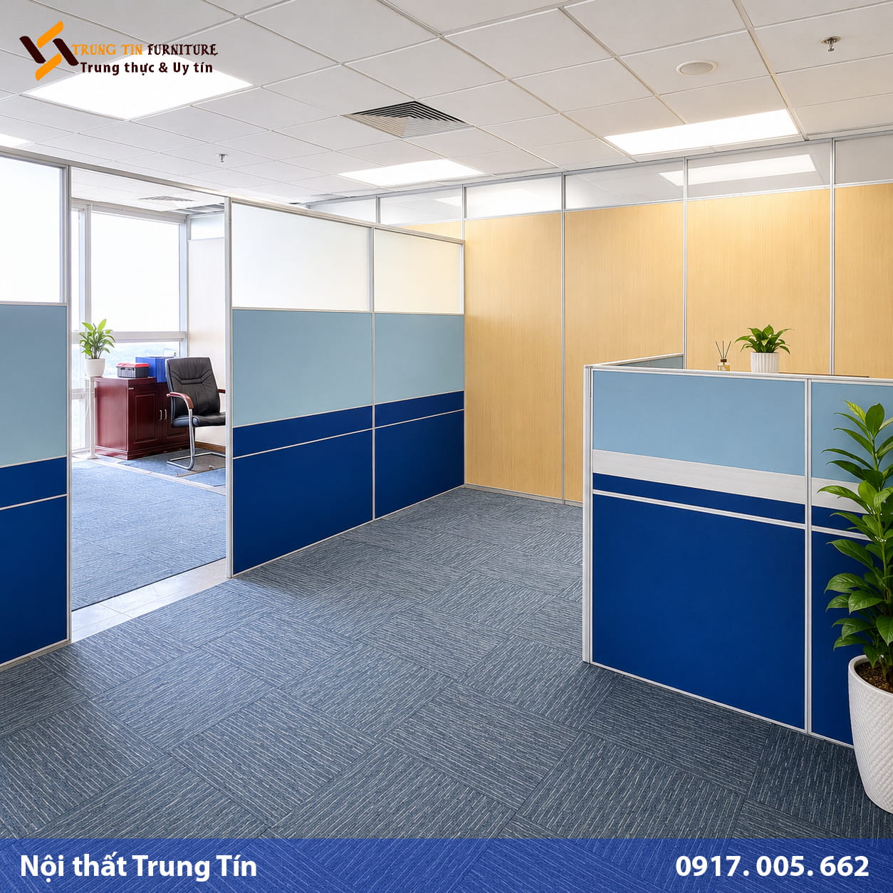 Vách Ngăn Gỗ Công Nghiệp Bọc Nỉ – Khung Nhôm Chắc Chắn, Hiện Đại | VACH-012 Vách Ngăn Gỗ Công Nghiệp Bọc Nỉ – Khung Nhôm Chắc Chắn, Hiện Đại | VACH-012