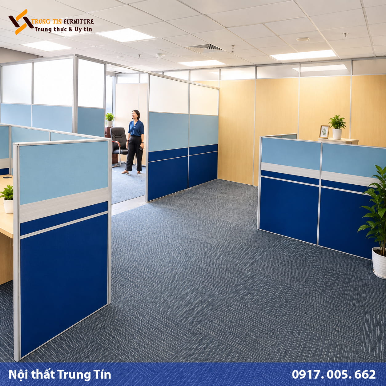 Vách Ngăn Gỗ Công Nghiệp Bọc Nỉ – Khung Nhôm Chắc Chắn, Hiện Đại | VACH-012 Vách Ngăn Gỗ Công Nghiệp Bọc Nỉ – Khung Nhôm Chắc Chắn, Hiện Đại | VACH-012
