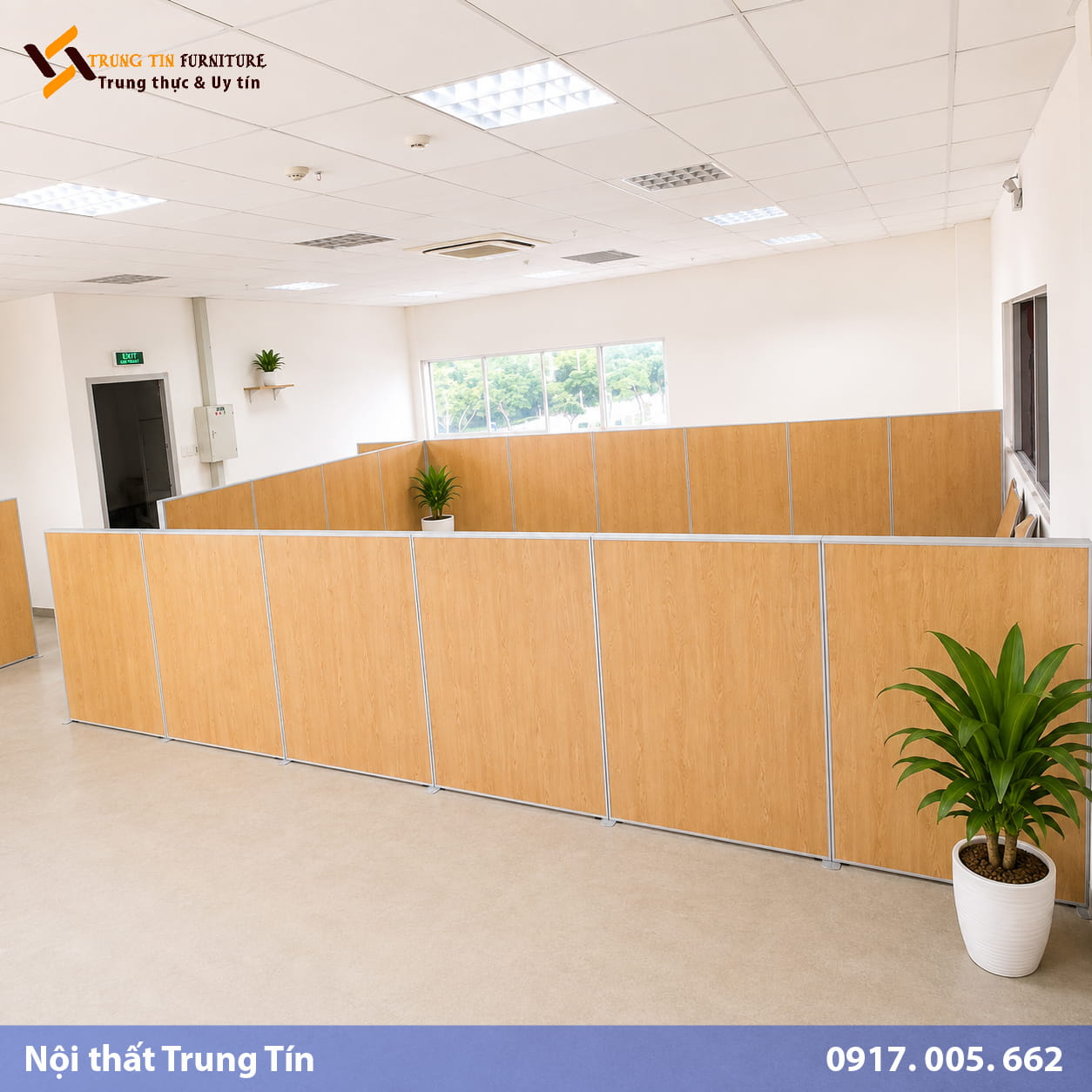 Vách Ngăn Văn Phòng Gỗ Công Nghiệp Vân Gỗ Sang Trọng | VACH-013 Vách Ngăn Văn Phòng Gỗ Công Nghiệp Vân Gỗ Sang Trọng | VACH-013