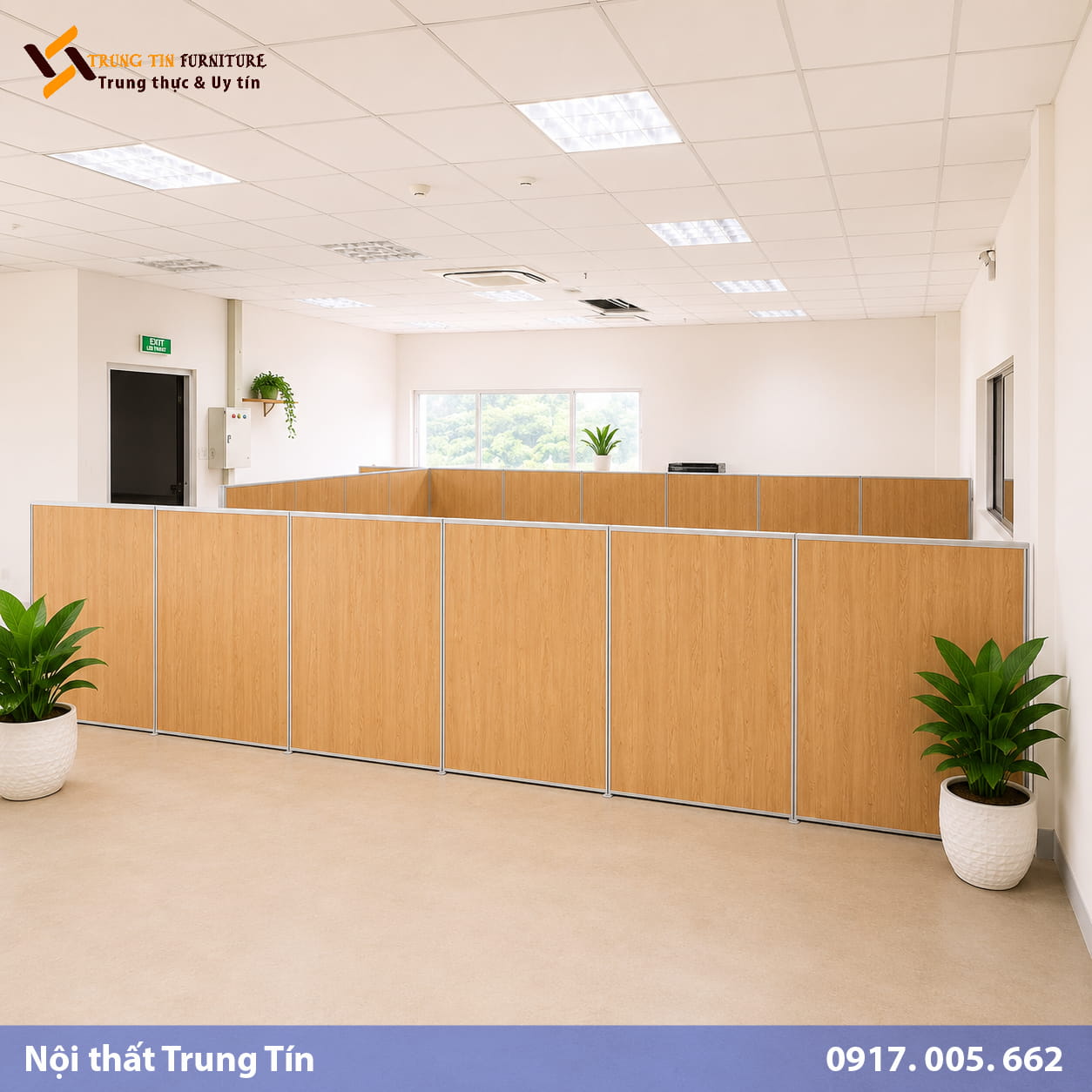 Vách Ngăn Văn Phòng Gỗ Công Nghiệp Vân Gỗ Sang Trọng | VACH-013 Vách Ngăn Văn Phòng Gỗ Công Nghiệp Vân Gỗ Sang Trọng | VACH-013