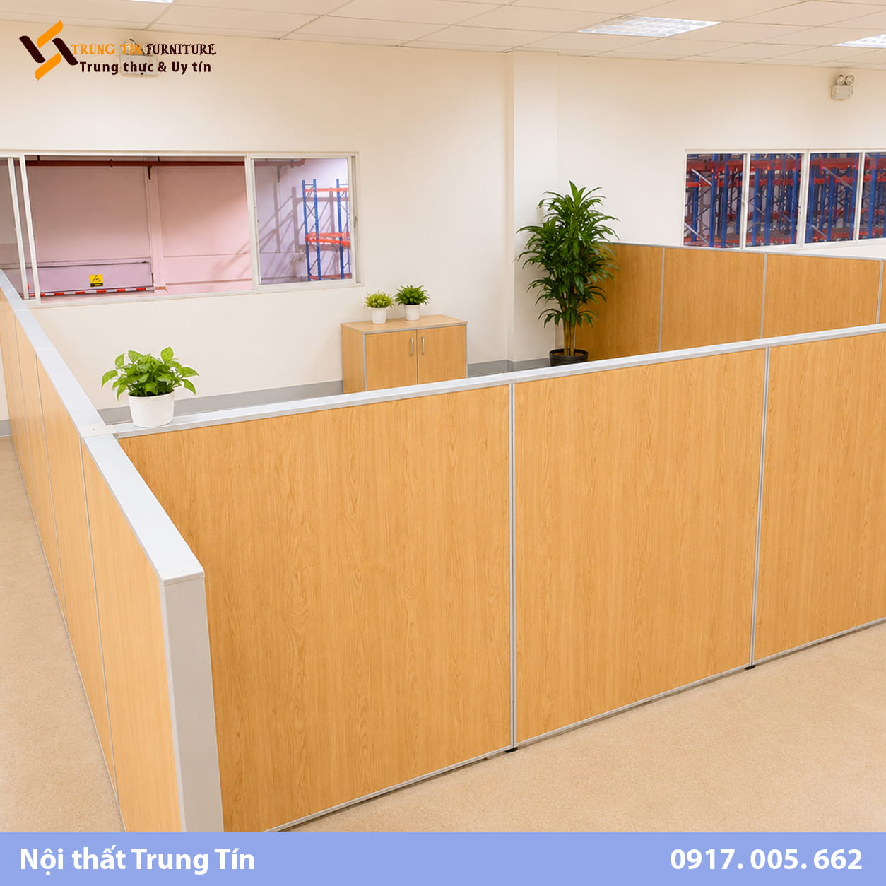 Vách Ngăn Văn Phòng Gỗ Công Nghiệp Vân Gỗ Sang Trọng | VACH-013 Vách Ngăn Văn Phòng Gỗ Công Nghiệp Vân Gỗ Sang Trọng | VACH-013