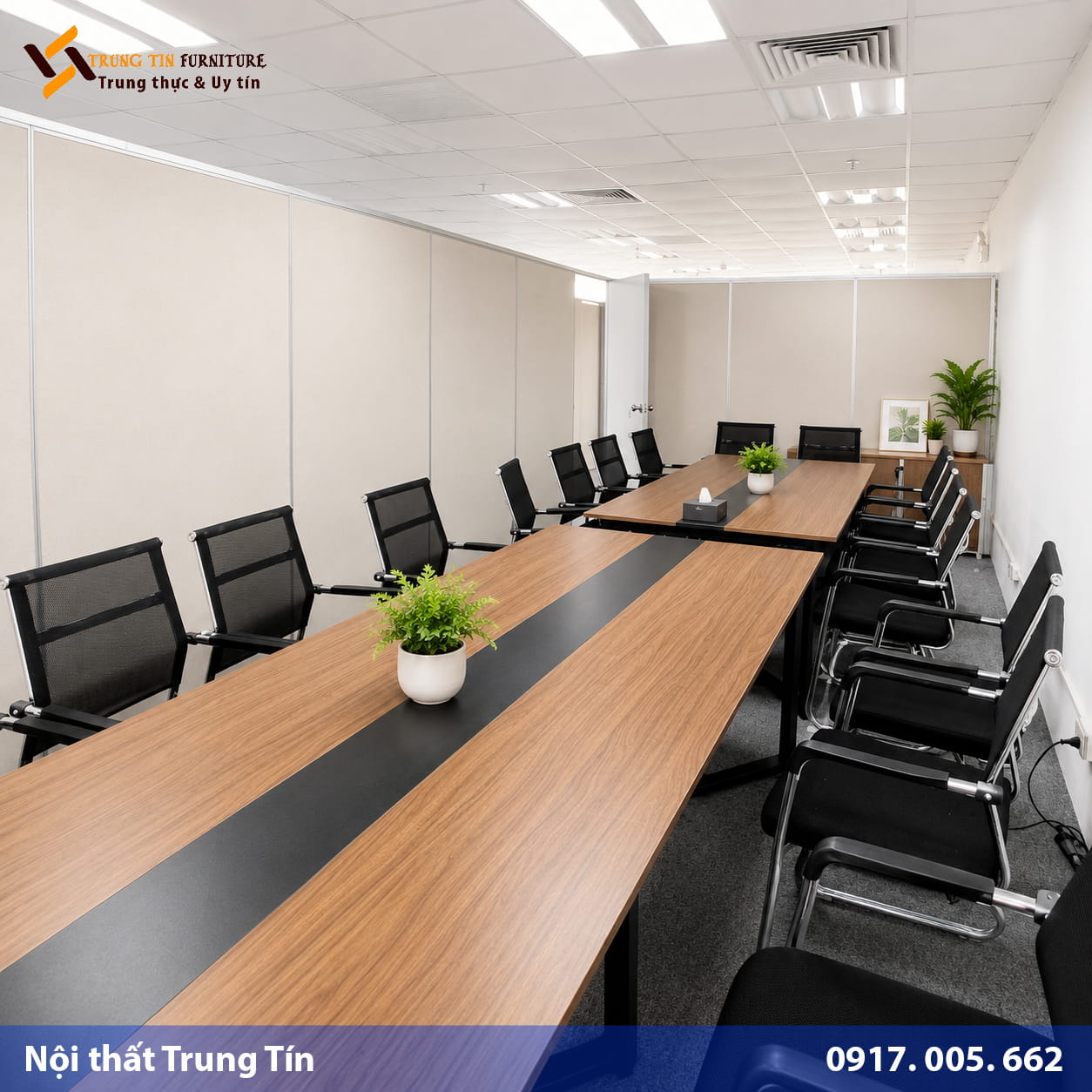 Vách Ngăn Gỗ Công Nghiệp Khung Nhôm VACH-014 Vách Ngăn Gỗ Công Nghiệp Khung Nhôm VACH-014