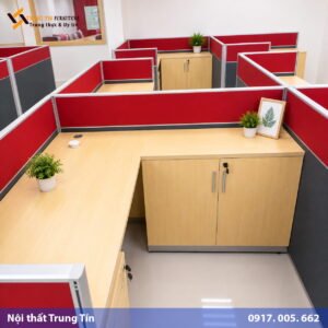 Vách ngăn nỉ văn phòng hiện đại VACH-016