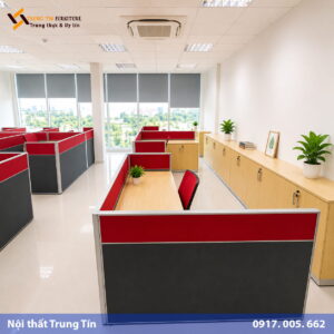Vách ngăn nỉ văn phòng hiện đại VACH-016