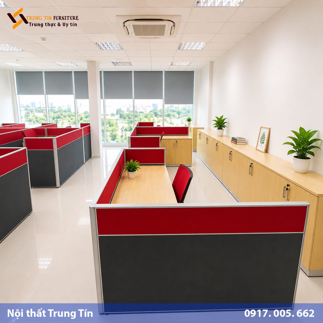 Vách ngăn nỉ văn phòng hiện đại VACH-016 Vách ngăn nỉ văn phòng hiện đại VACH-016