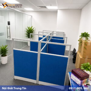 Vách ngăn nỉ kính cho văn phòng hiện đại VACH-018