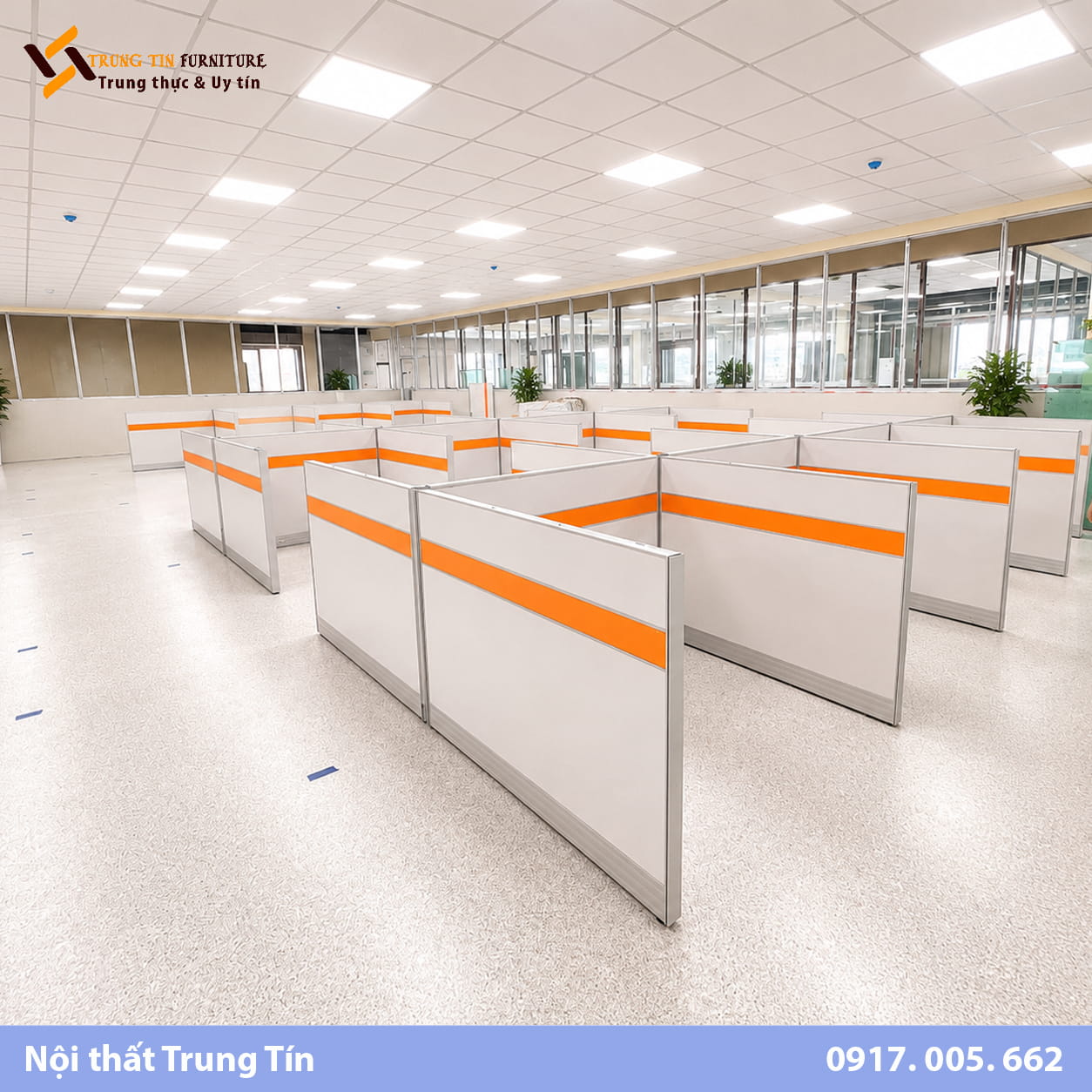 Vách nỉ khung nhôm phân chia bàn làm việc văn phòng VACH-019 Vách nỉ khung nhôm phân chia bàn làm việc văn phòng VACH-019