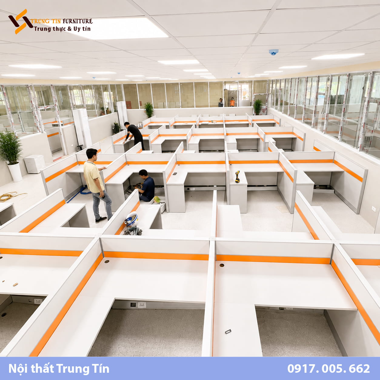 Vách nỉ khung nhôm phân chia bàn làm việc văn phòng VACH-019 Vách nỉ khung nhôm phân chia bàn làm việc văn phòng VACH-019