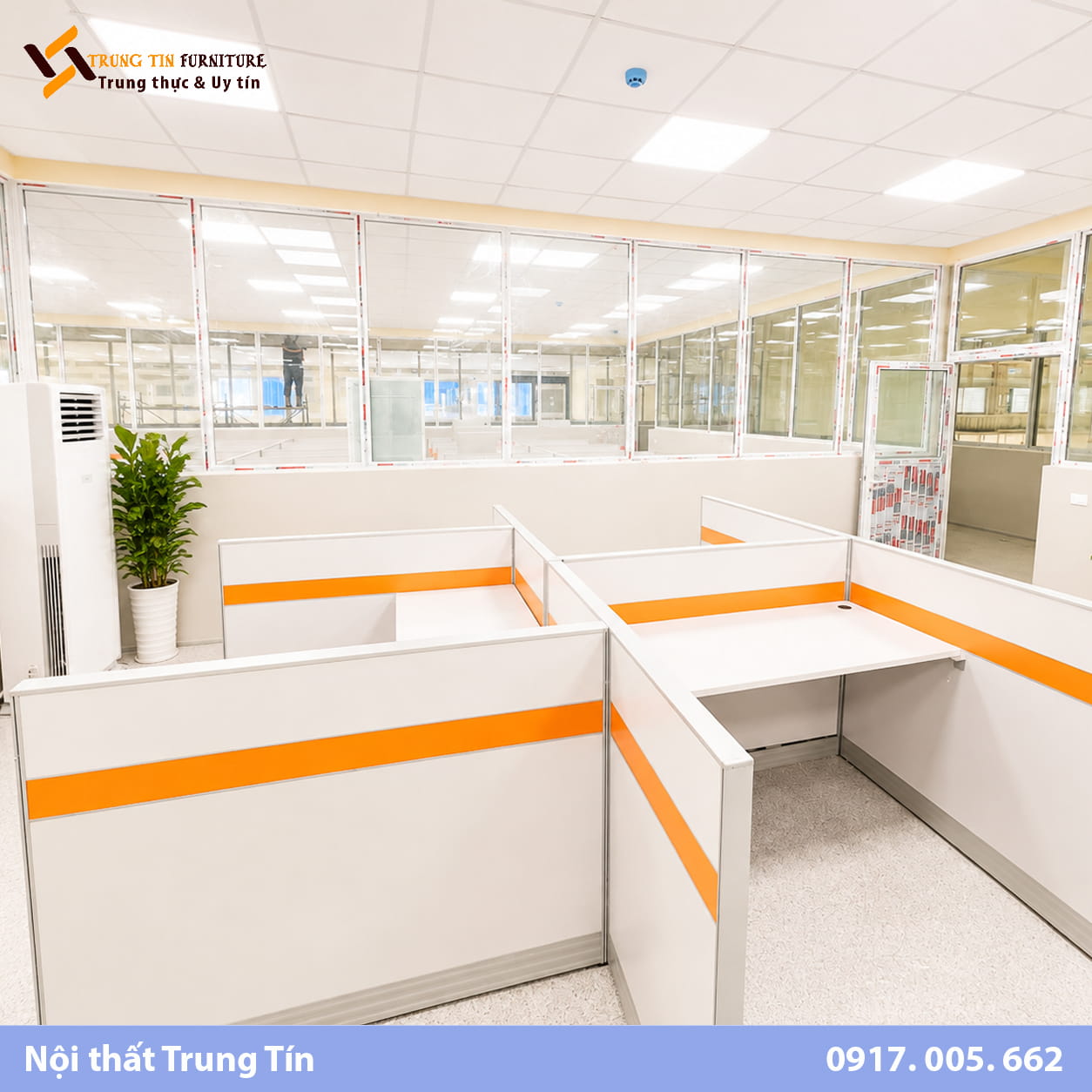 Vách nỉ khung nhôm phân chia bàn làm việc văn phòng VACH-019 Vách nỉ khung nhôm phân chia bàn làm việc văn phòng VACH-019