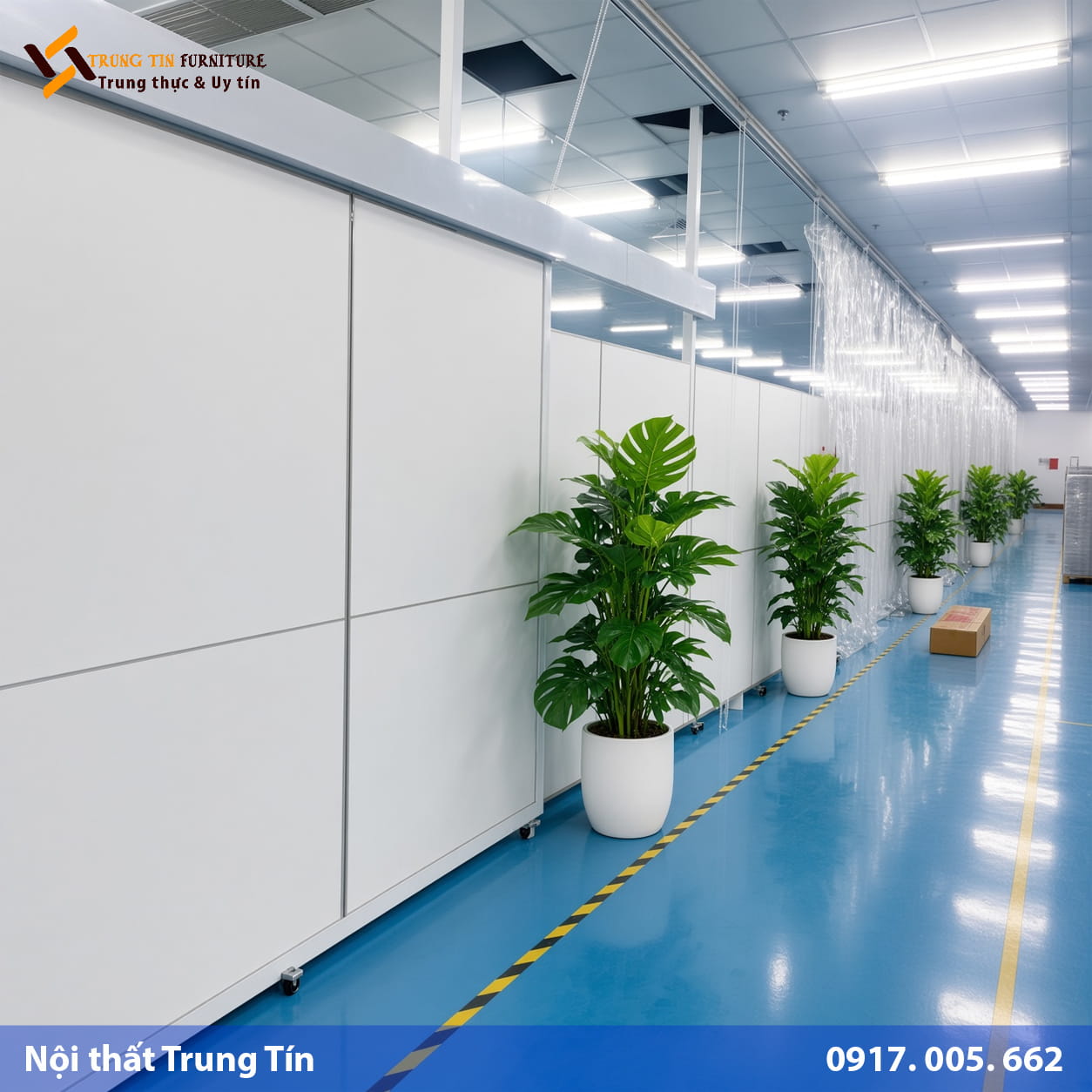Vách ngăn nỉ di động có bánh xe cho văn phòng VACH-021 Vách ngăn nỉ di động có bánh xe cho văn phòng VACH-021
