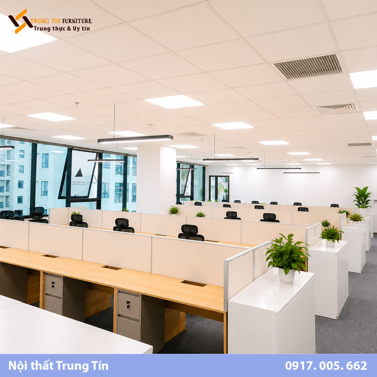 Vách nỉ khung nhôm phân khu bàn làm việc VACH-023 Vách nỉ khung nhôm phân khu bàn làm việc VACH-023