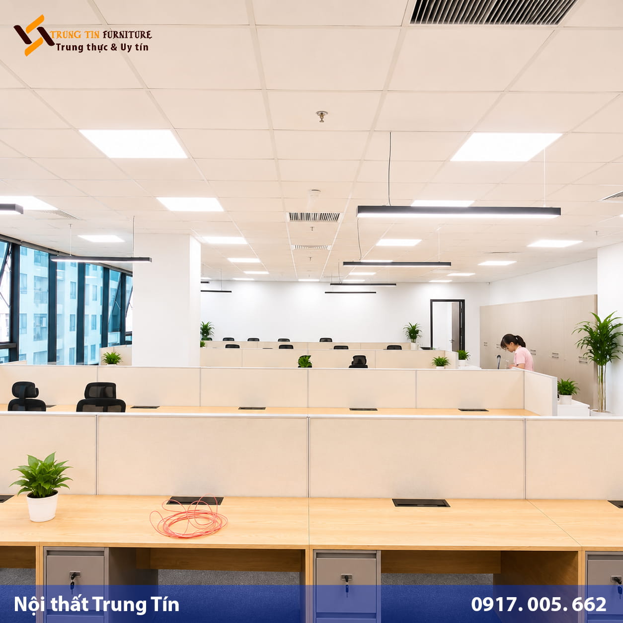 Vách nỉ khung nhôm phân khu bàn làm việc VACH-023 Vách nỉ khung nhôm phân khu bàn làm việc VACH-023