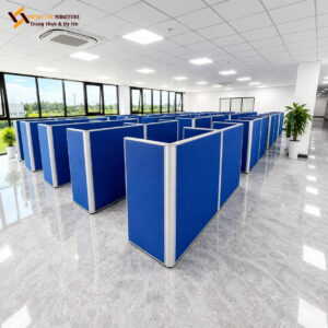 Vách ngăn nỉ văn phòng dạng module hiện đại VACH-034