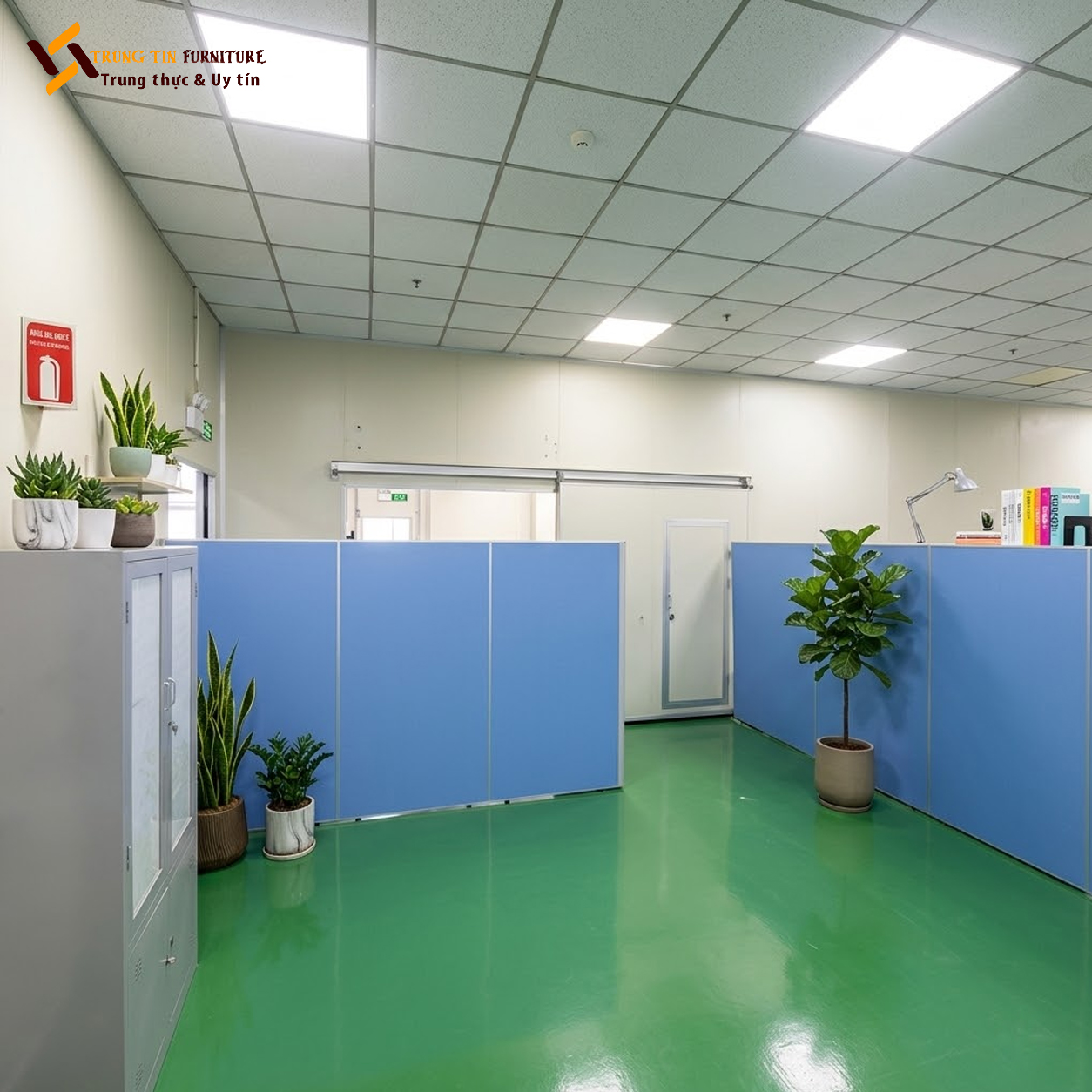 Vách ngăn nỉ kết hợp khung nhôm – VACH-049 Vách ngăn nỉ kết hợp khung nhôm – VACH-049