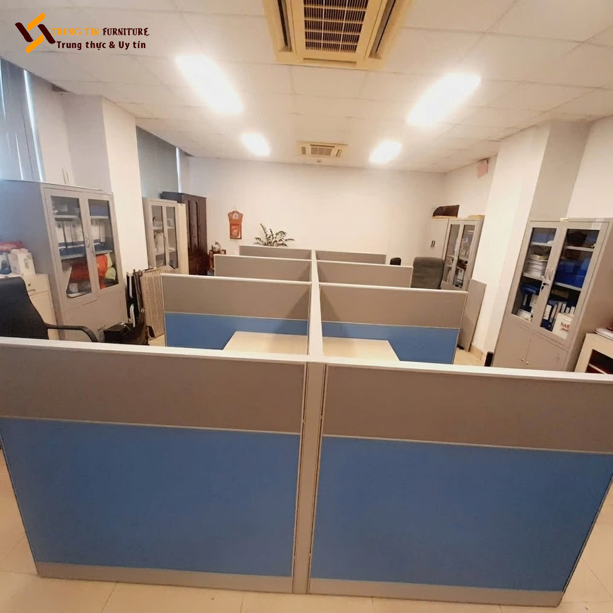 Vách Ngăn Bàn Làm Việc Gỗ Công Nghiệp VACH-056 Vách Ngăn Bàn Làm Việc Gỗ Công Nghiệp VACH-056