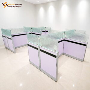 Vách ngăn kính bàn làm việc văn phòng VACH-072