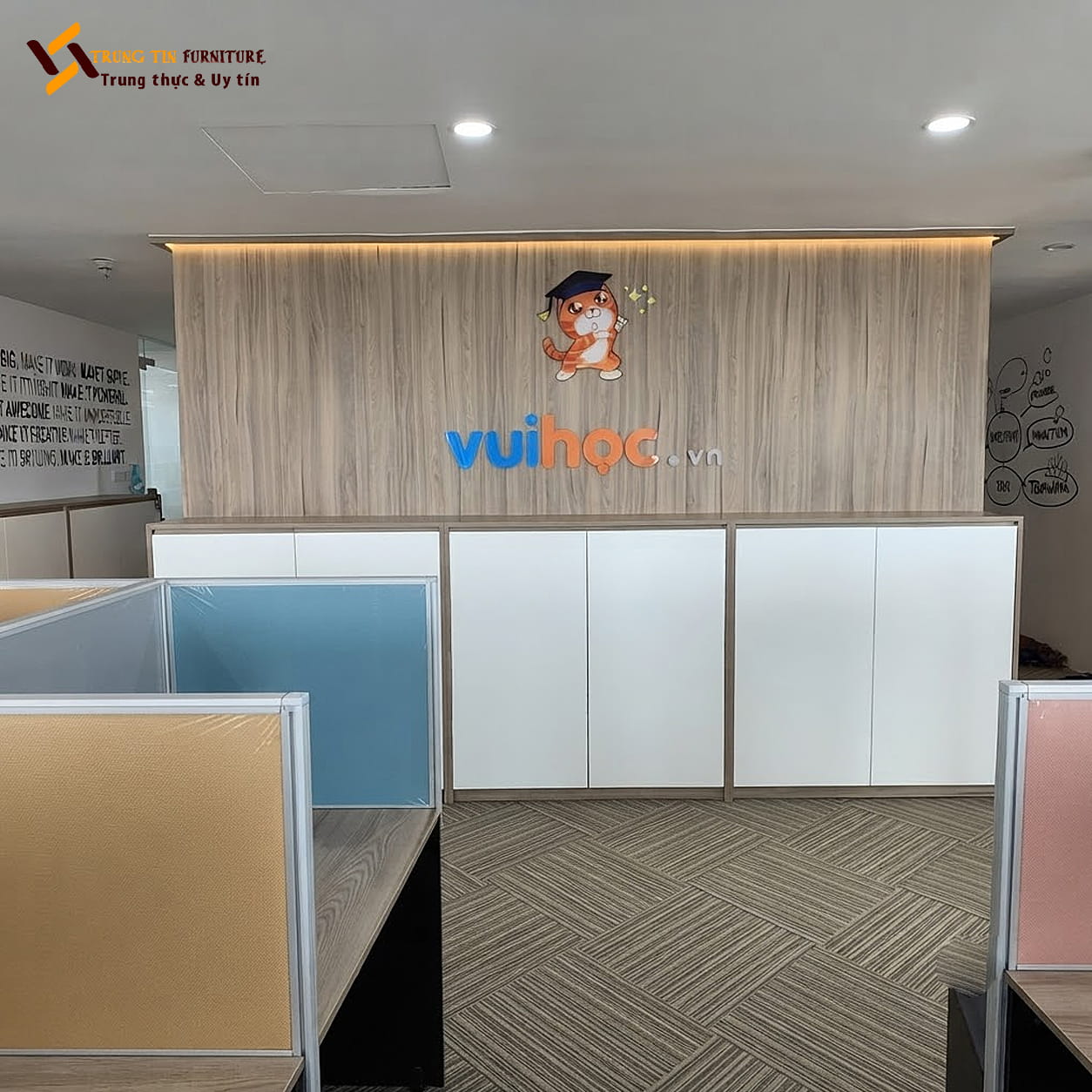 Vách ngăn nỉ phân chia không gian làm việc – VACH-075 Vách ngăn nỉ phân chia không gian làm việc – VACH-075