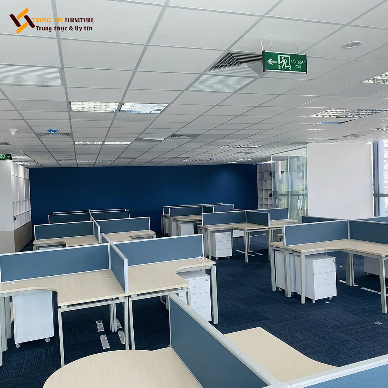Vách Ngăn Bàn Làm Việc Văn Phòng Bọc Nỉ | VACH-088 Vách Ngăn Bàn Làm Việc Văn Phòng Bọc Nỉ | VACH-088